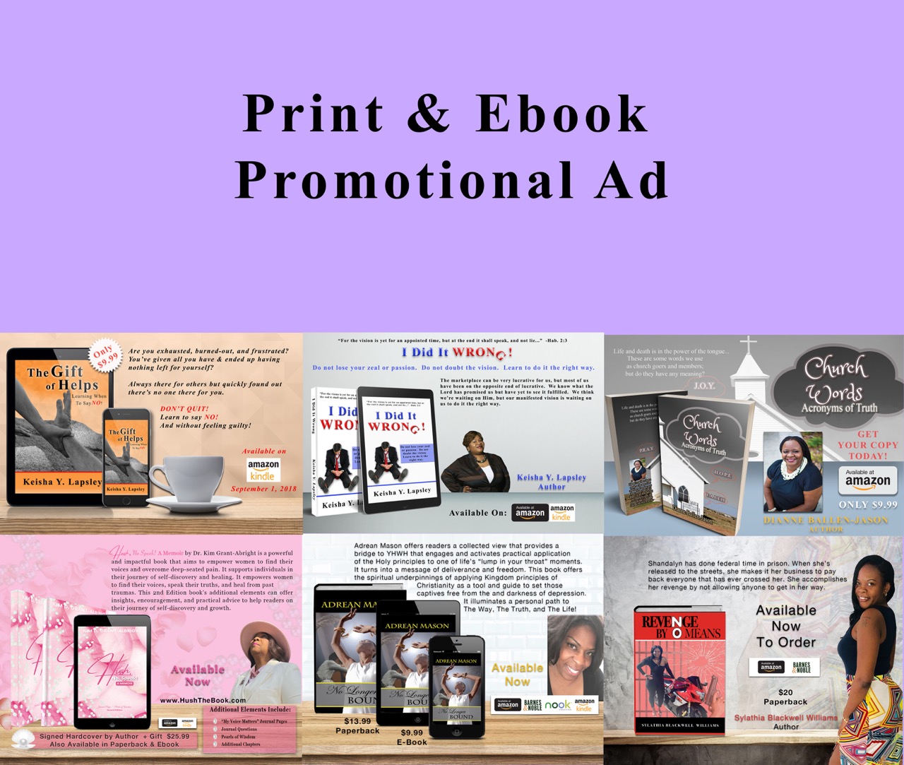 Print and Ebook Promotional Ad